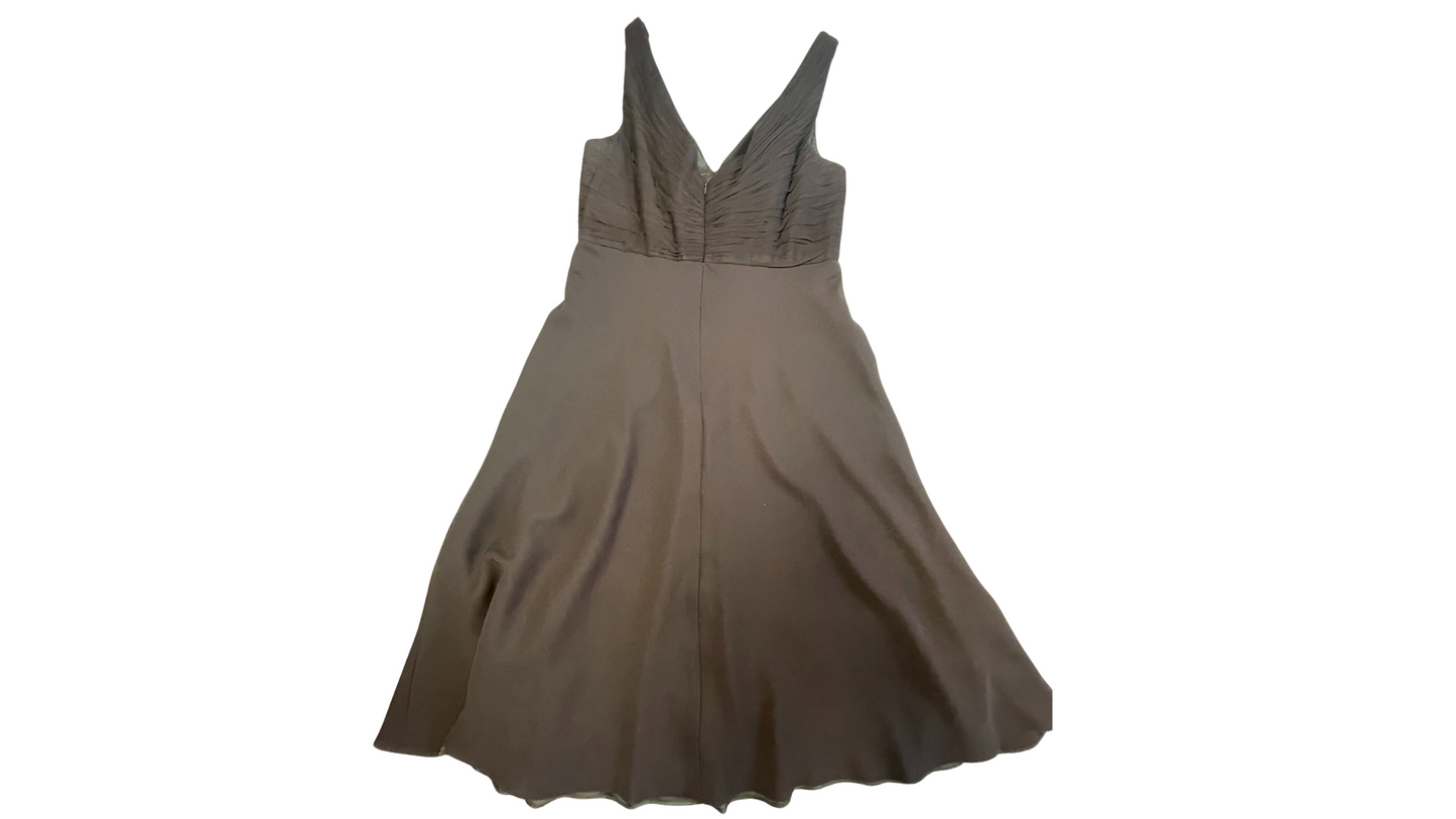 Chocolate cocktail dress